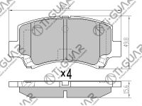 Тормозные колодки TG-9406/PN9406* Ti·GUAR