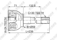 ШРУС TG-9515/TO-015* TiGuar ШРУС TG-9515/TO-015* TiGuar